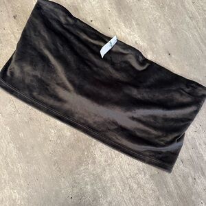 Aerie Black Velour Bandeau Size XXL NWT